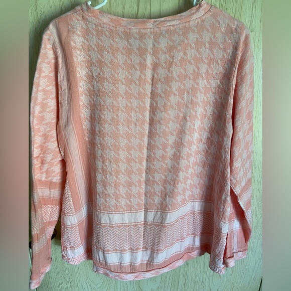 Cecilia Copenhagen Pink Handloom Keffiyeh Pattern Boxy Blouse $329 Medium - Picture 6 of 11